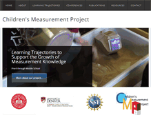 Tablet Screenshot of childrensmeasurement.org
